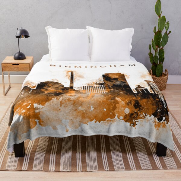 Item preview, Birmingham Alabama Warm Skyline designed and sold by DimDom.
