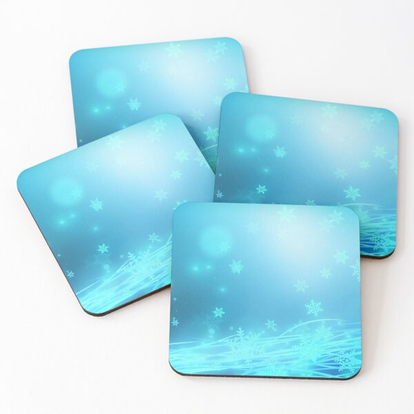 Item preview,  Blue Snowflakes Blur Lights Neon Modern Winter designed and sold by livianasgifts.