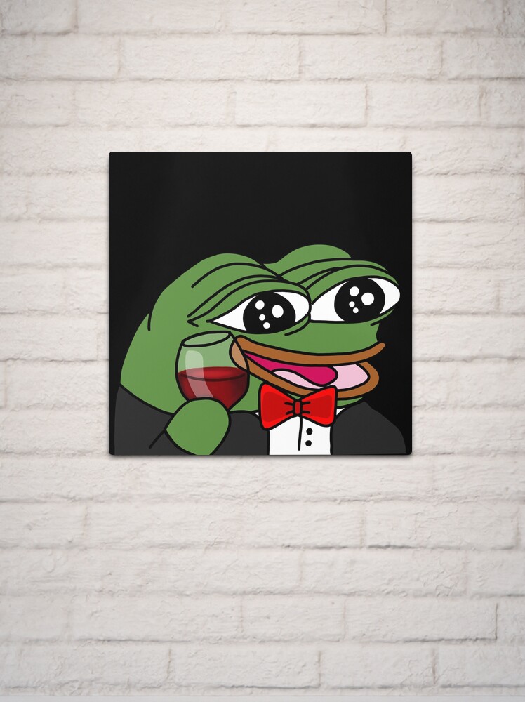 Pepega Funny Stream Emote' Poster, picture, metal print, paint by Husti