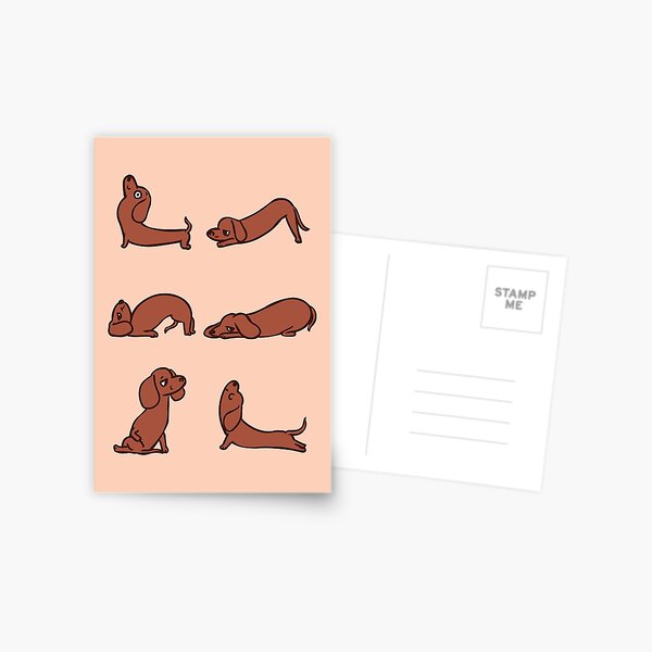 Item preview, Dachshund Yoga for Lower Back designed and sold by Huebucket.