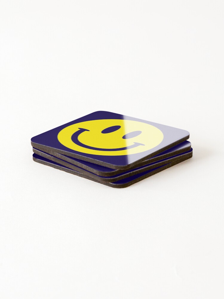 Thumbnail 4 of 5, Coasters (Set of 4), Smiley Face designed and sold by TeesBox.