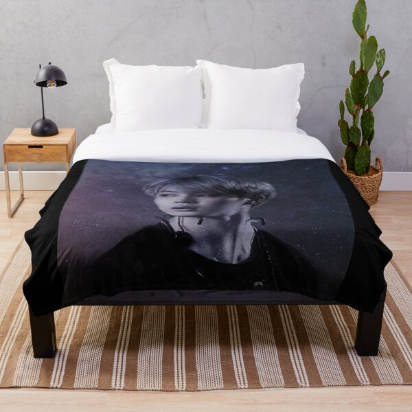Jimin Galaxy Throw Blanket