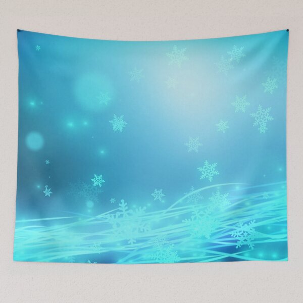 Item preview,  Blue Snowflakes Blur Lights Neon Modern Winter designed and sold by livianasgifts.