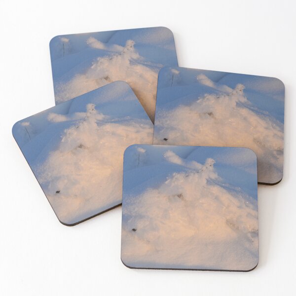 Item preview, Snow white hill sparkling in the sunlight on a blue snowy background on a frosty winter morning designed and sold by yarvin13.