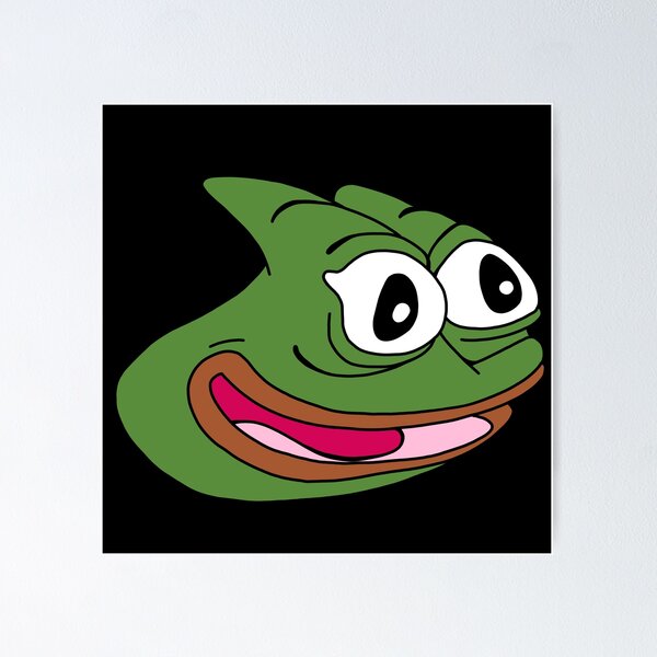 Pepega Funny Stream Emote' Poster by Husti, Displate in 2023