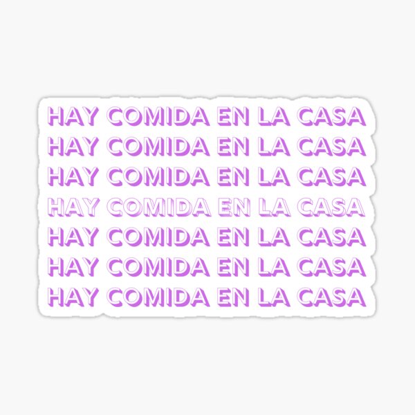 Hay Comida Pegatina