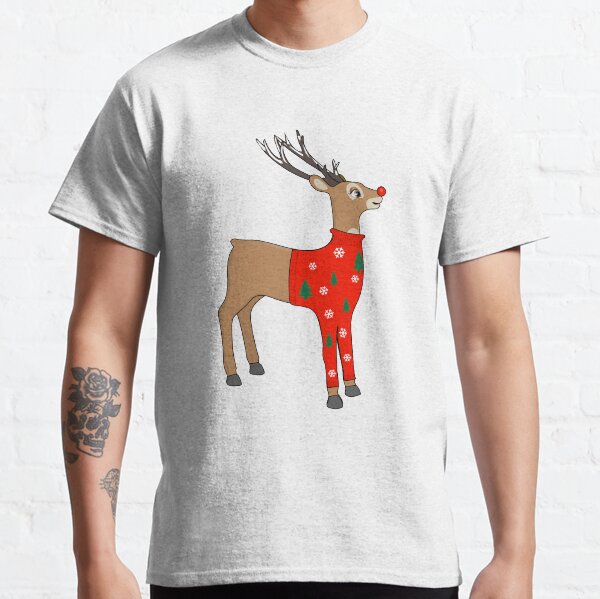 Cute Rudolph The Red Nosed Reindeer Classic T-Shirt