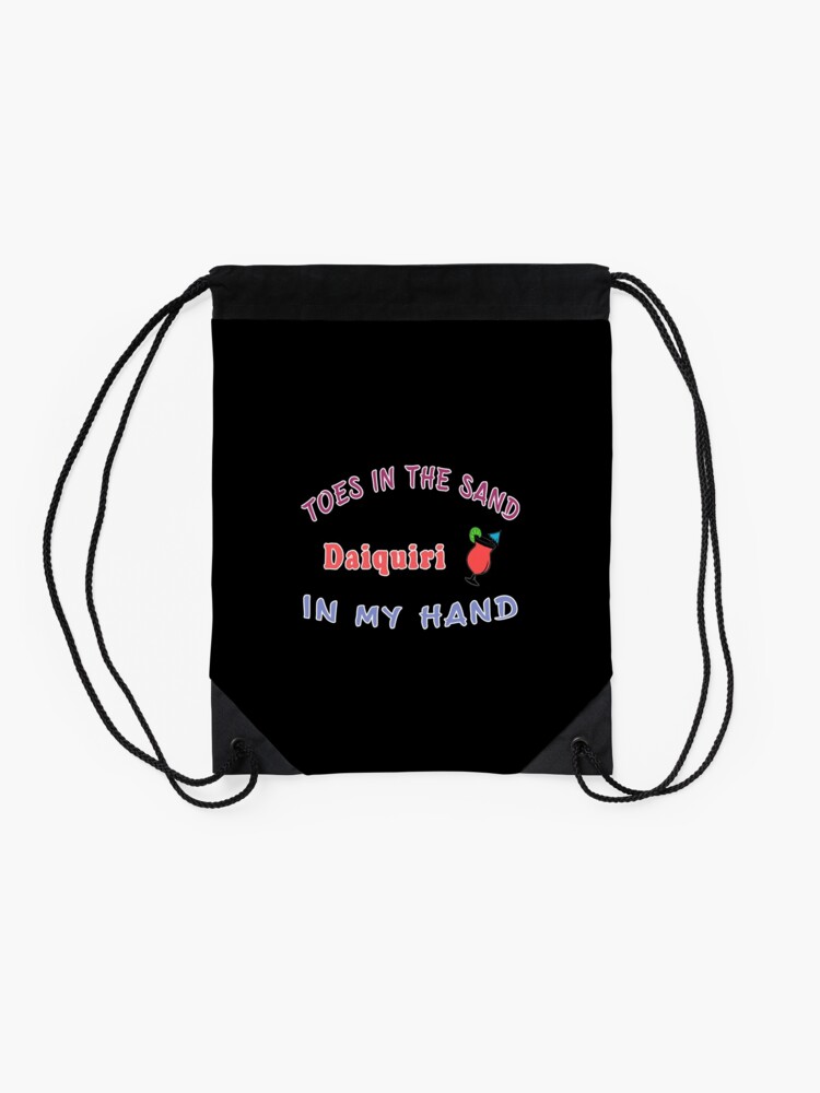 Alternate view of Daiquiri Liqueur Seashore Waterfront Fruitarian. Drawstring Bag
