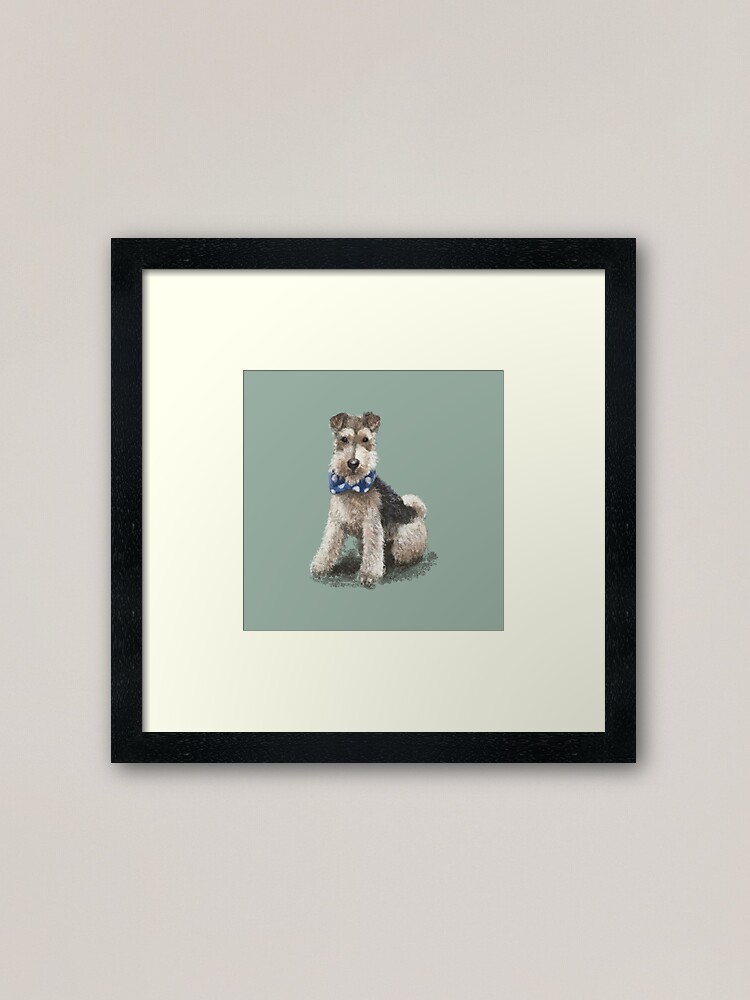 Alternate view of Stan the Fox Terrier Framed Art Print