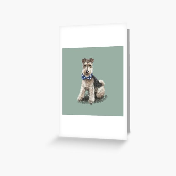 Stan the Fox Terrier Greeting Card