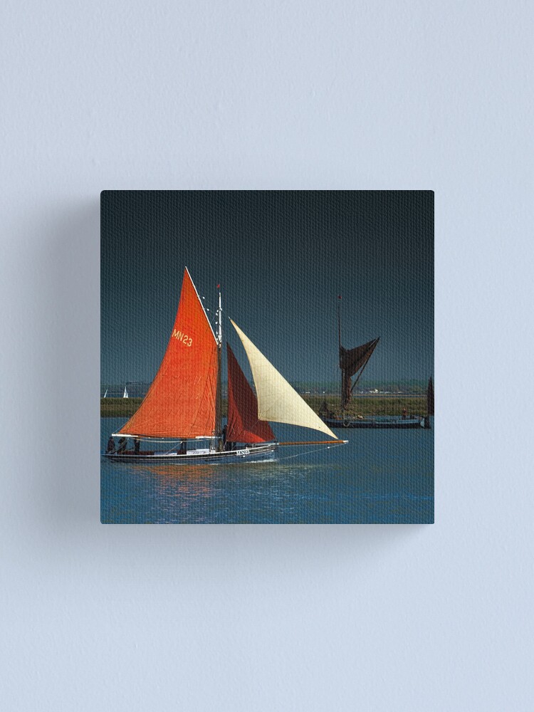 Alternate view of Sailing Smack The Lizzie Annie Canvas Print