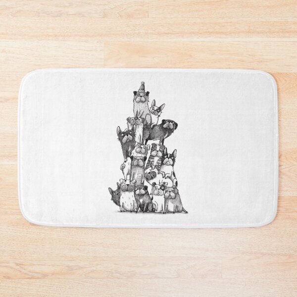 Item preview, Bully-Stapel I Bully-Pyramid I Bulldogs I Pugs I Boston Terrier designed and sold by JunieMond.