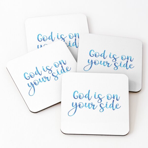 Item preview, God Is On Your Side - Christian Quotes Inspirational Design designed and sold by Isabelle-Anne.