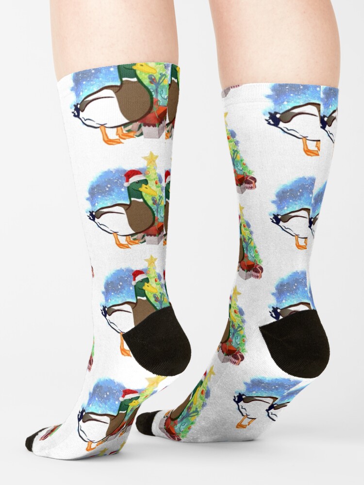 Alternate view of A Duck Christmas Socks