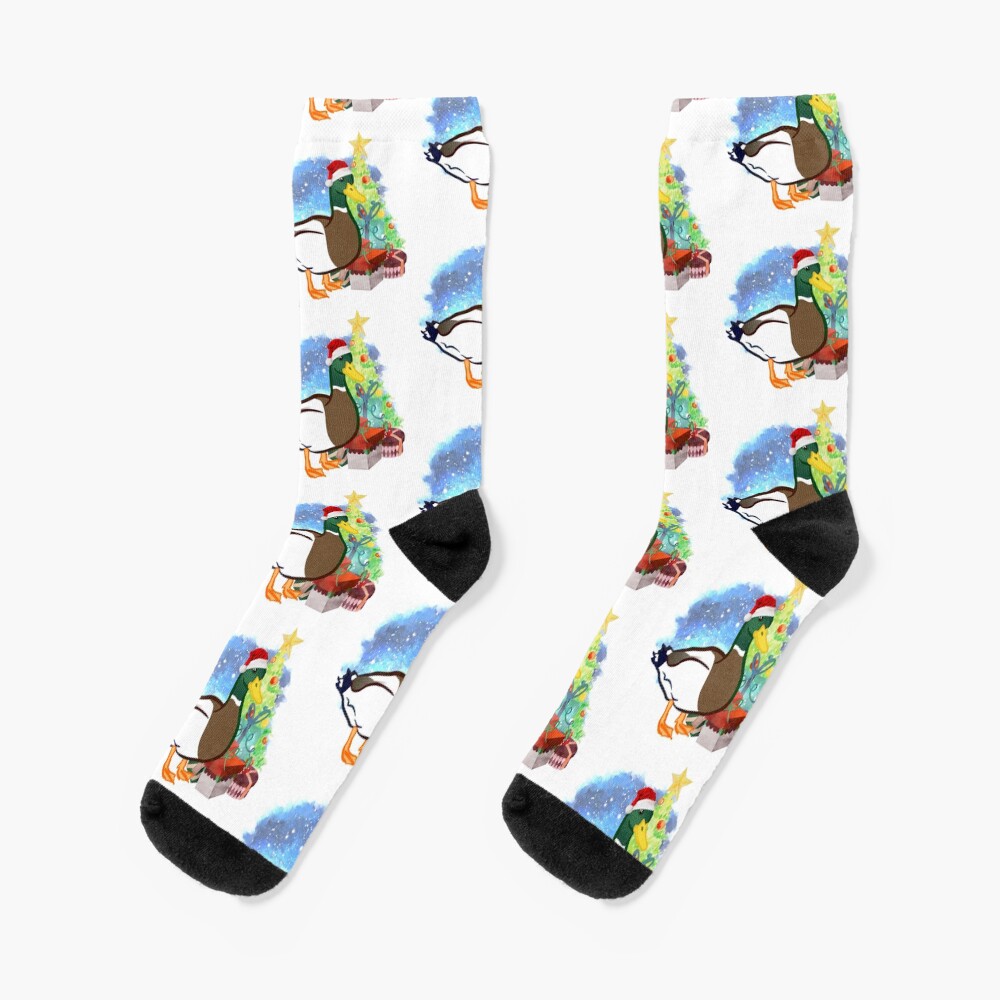 A Duck Christmas Socks