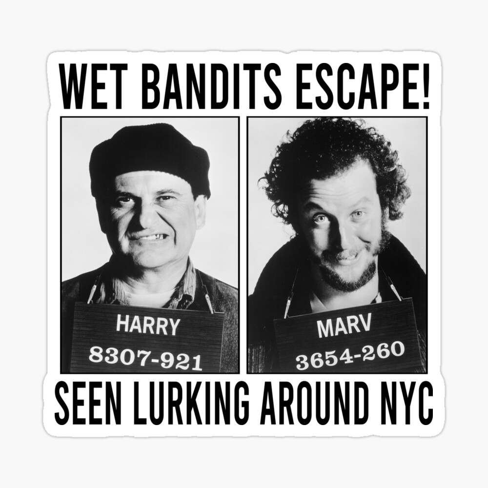 Wet Bandits Home Alone New York Custom Baseball Jersey Adult Medium