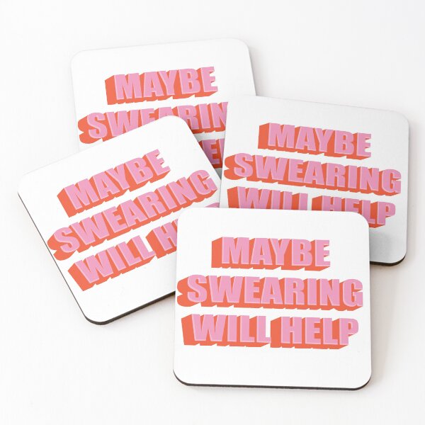 Item preview, MAYBE SWEARING WILL HELP designed and sold by GoStickIt.