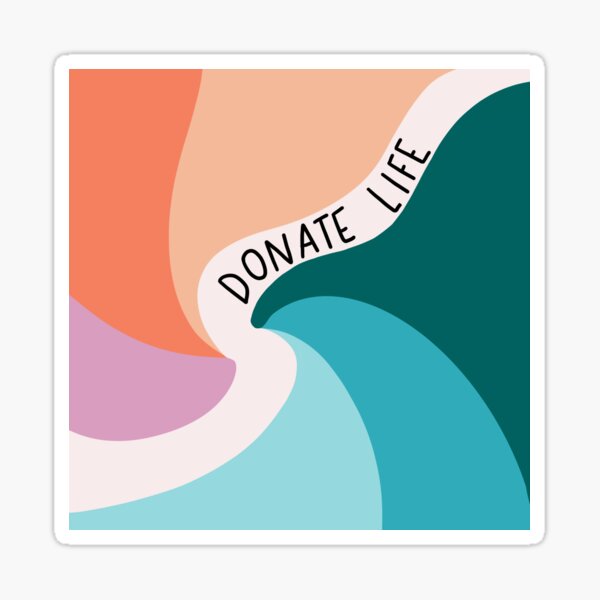 Donate Life Swirl Sticker
