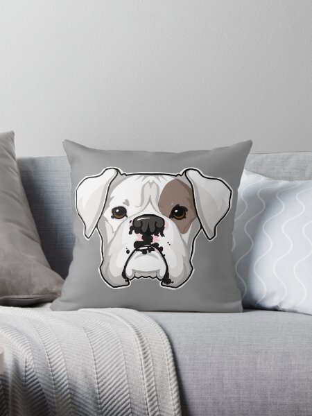 Item preview, White Boxer with spot designed and sold by ArtOfBianca.