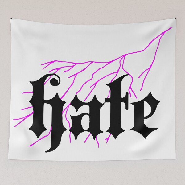 Item preview, Hate Sad Fluor Pink designed and sold by RosedesignArt.