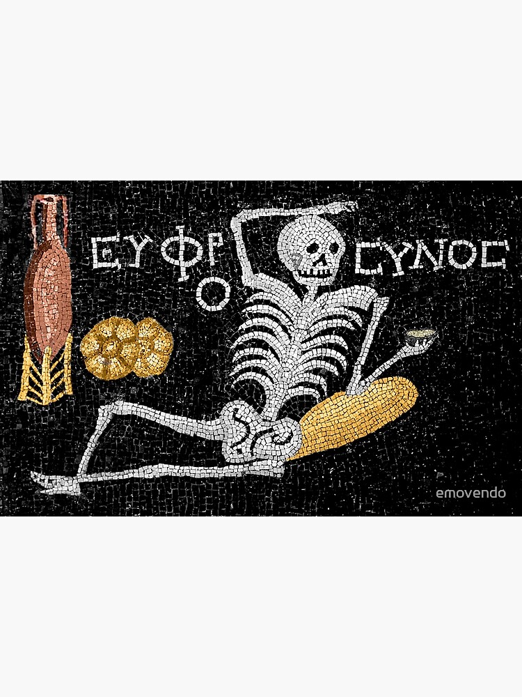 Be Cheerful, Enjoy Your Life - Ancient Greek Mosaic