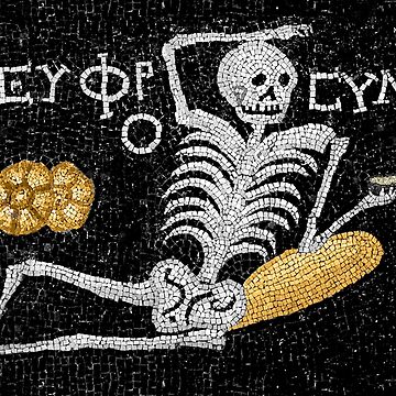 Artwork thumbnail, Be Cheerful, Enjoy Your Life - Ancient Greek Mosaic by emovendo