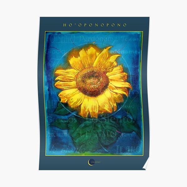 Cartel de Girasol Limpieza Ho'oponopono Poster