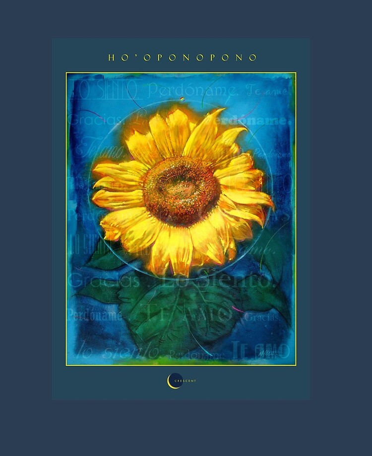 Cartel de Girasol Limpieza Ho'oponopono 