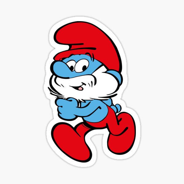 Papa Smurf Stickers | Redbubble