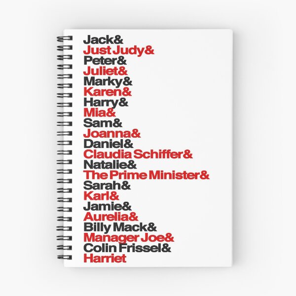 Item preview, Love Actually Ampersand List & designed and sold by hailish.