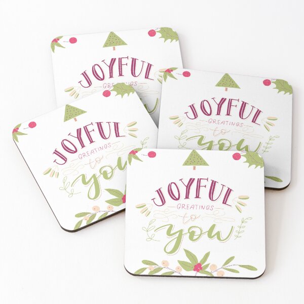 Item preview, Joyful Greetings - Christmas card designed and sold by GrayCatGraphics.