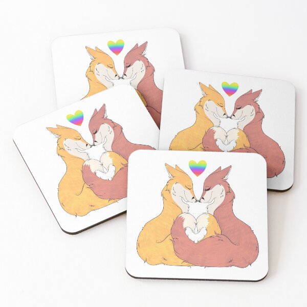 Item preview, Love who you are LGBT Foxes designed and sold by KitaWolfpaw.