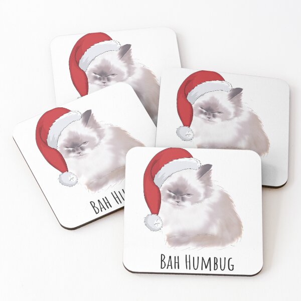 Item preview, Grumpy Cat Wearing Santa Hat designed and sold by caitlinshea24.