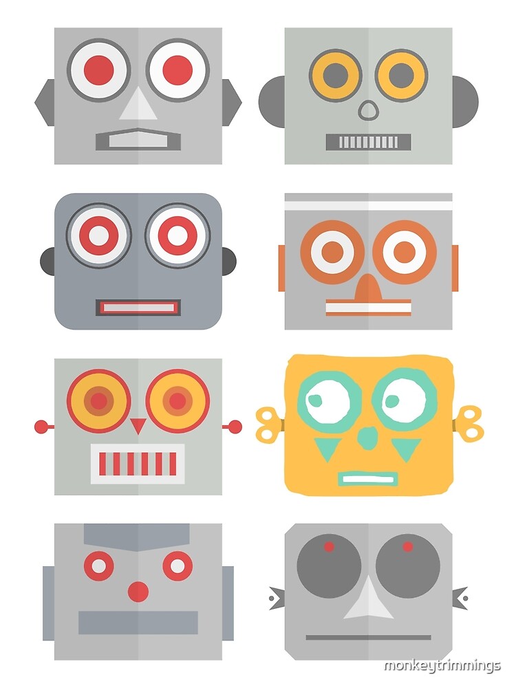 Robot Heads - Be yourself. by monkeytrimmings