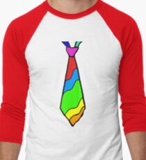 Rainbow Tie Men's Baseball ¾ T-Shirt
