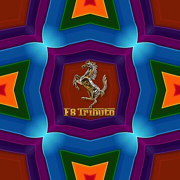 Artwork thumbnail, Prancing Horse (F8 Tributo Gold) by Vk91art