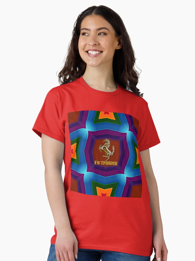Thumbnail 1 of 7, Classic T-Shirt, Prancing Horse (F8 Tributo Gold) designed and sold by Vk91art.