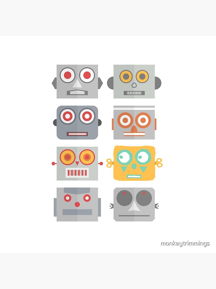 Robot Heads - Be yourself. by monkeytrimmings