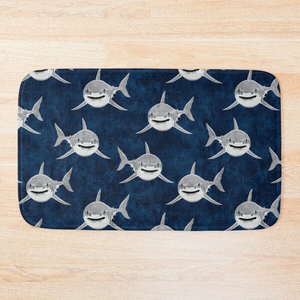Item preview, Sharks! - dark blue designed and sold by littlearrow.