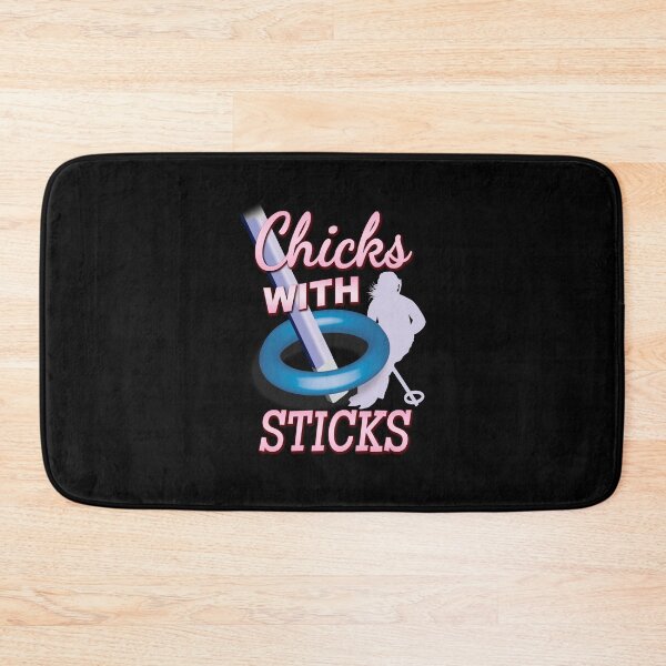 Item preview, 'Chicks With Sticks' (Black ALT) designed and sold by The Button Gal.