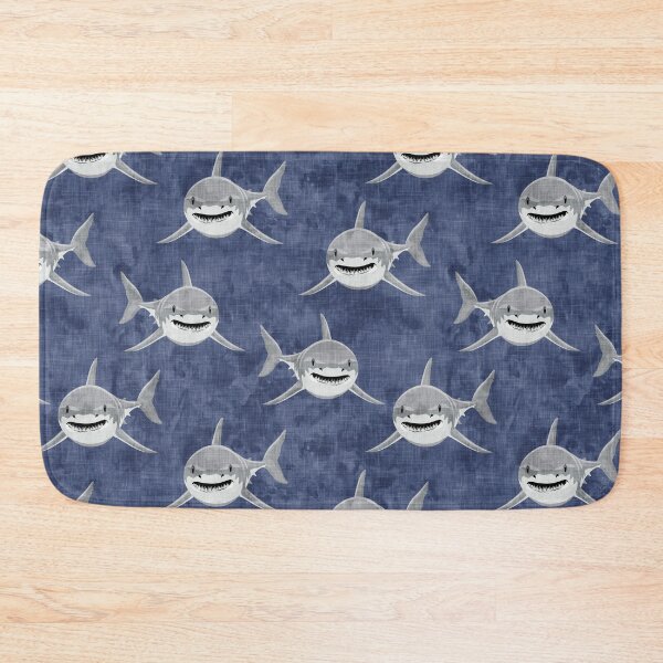 Item preview, Sharks! - blue designed and sold by littlearrow.