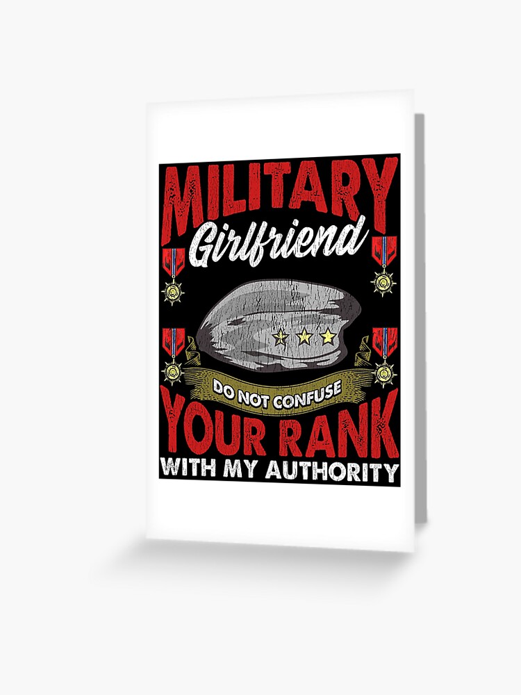Military Soldier Girlfriend Greeting Card for Sale by merchin2018