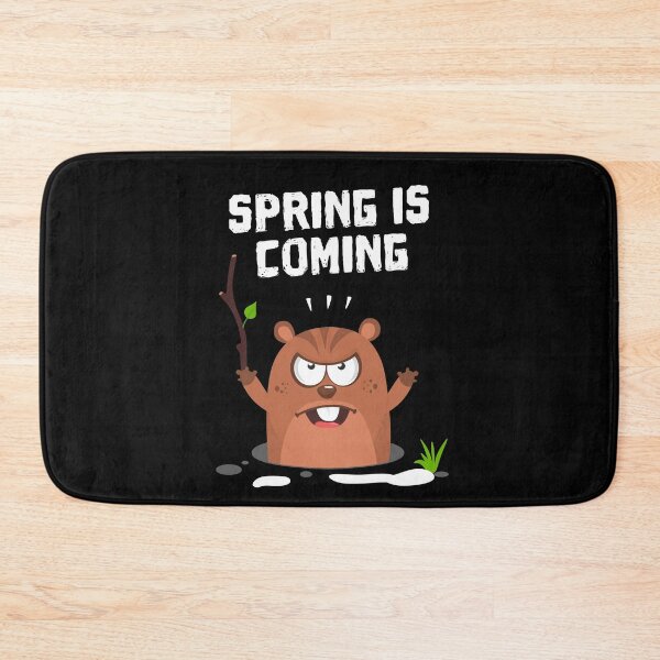 Item preview, Spring Is Coming Funny Marmot Woodchuck Happy Groundhog Day T-Shirt designed and sold by lxmag.