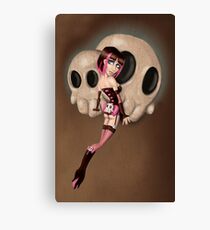 Skull Girl Canvas Print