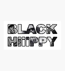 Schwarze Hippie TDE Fotodruck