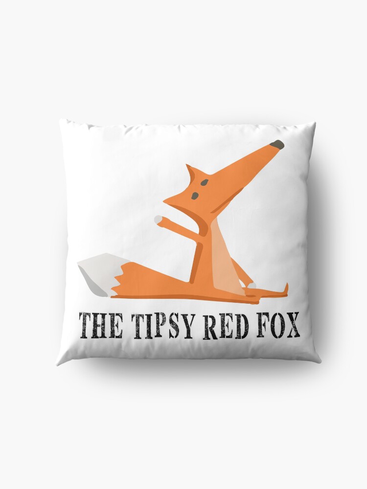 Alternate view of The Tipsy Red Fox T-Shirts - Clothes and Home decor Floor Pillow