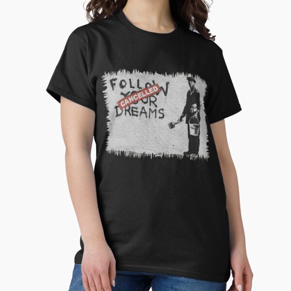 Aperçu de l'œuvre Banksy Suivez vos rêves créée et vendue par belugastore.