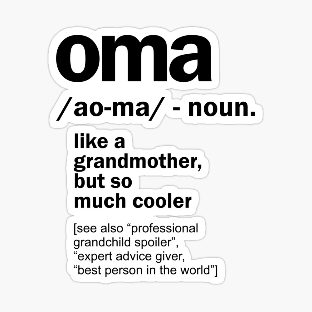 Oma Gift For Grandma Women Birthday Mother Day Gift