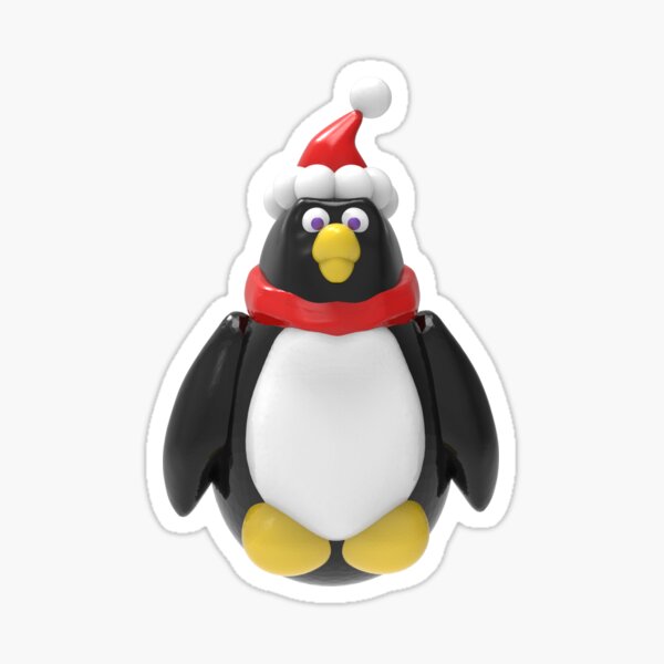 Holly Jolly Penguin Sticker