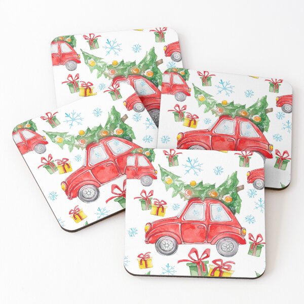 Item preview, Christmas Red Car designed and sold by Bazarovaart.